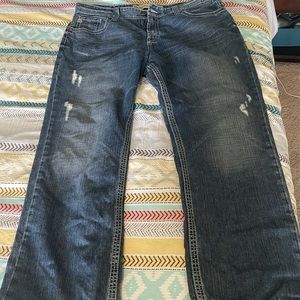 Big star blue jeans. Voyager strait leg relaxed.